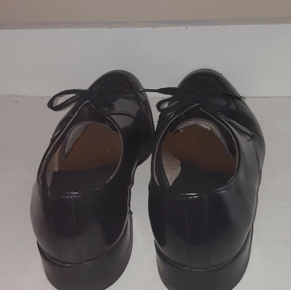 Vintage Farman Handcraft Men's leather Shoes Size 9, D 24581, 3101 57,0148 Black - Picture 6 of 9